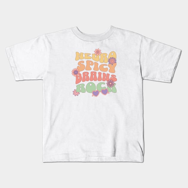 Neuro Spicy Brains Rock Kids T-Shirt by Maison de Kitsch